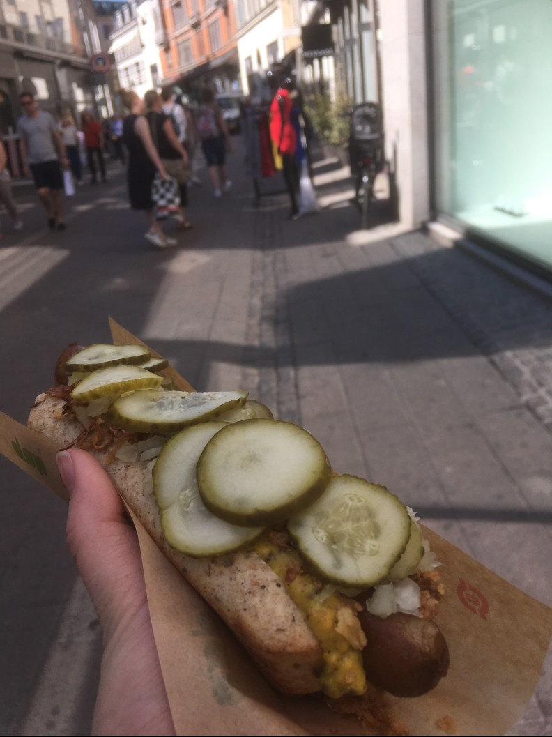 Hot dog in Copenhagen